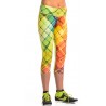 Nessi Damen 3/4 Leggings OSTK Laufhose Fitnesshose Atmungsaktiv Colored Net