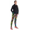 Nessi Damen lange Leggings OSLK Laufhose Fitnesshose Atmungsaktiv Colored Mosaic3
